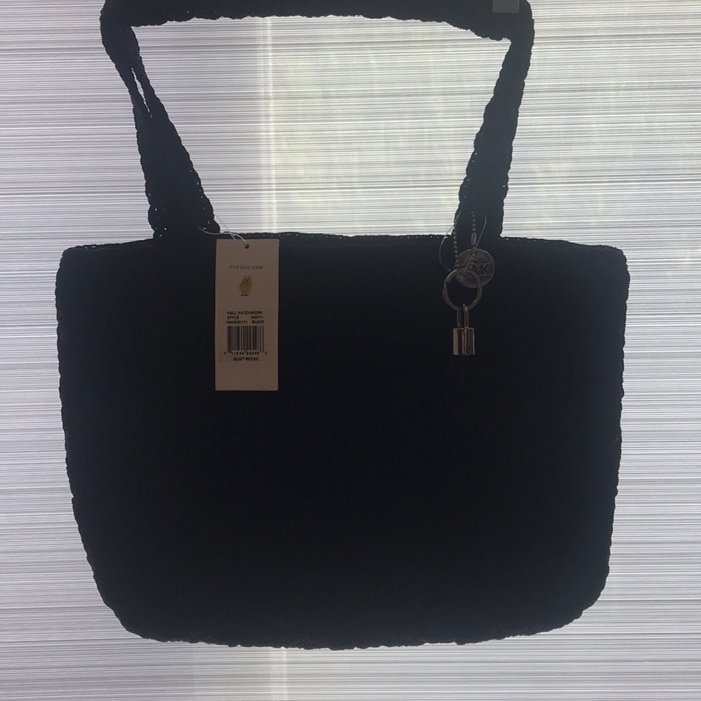 The Sak Crochet Granny Square Boho Shoulder Bag